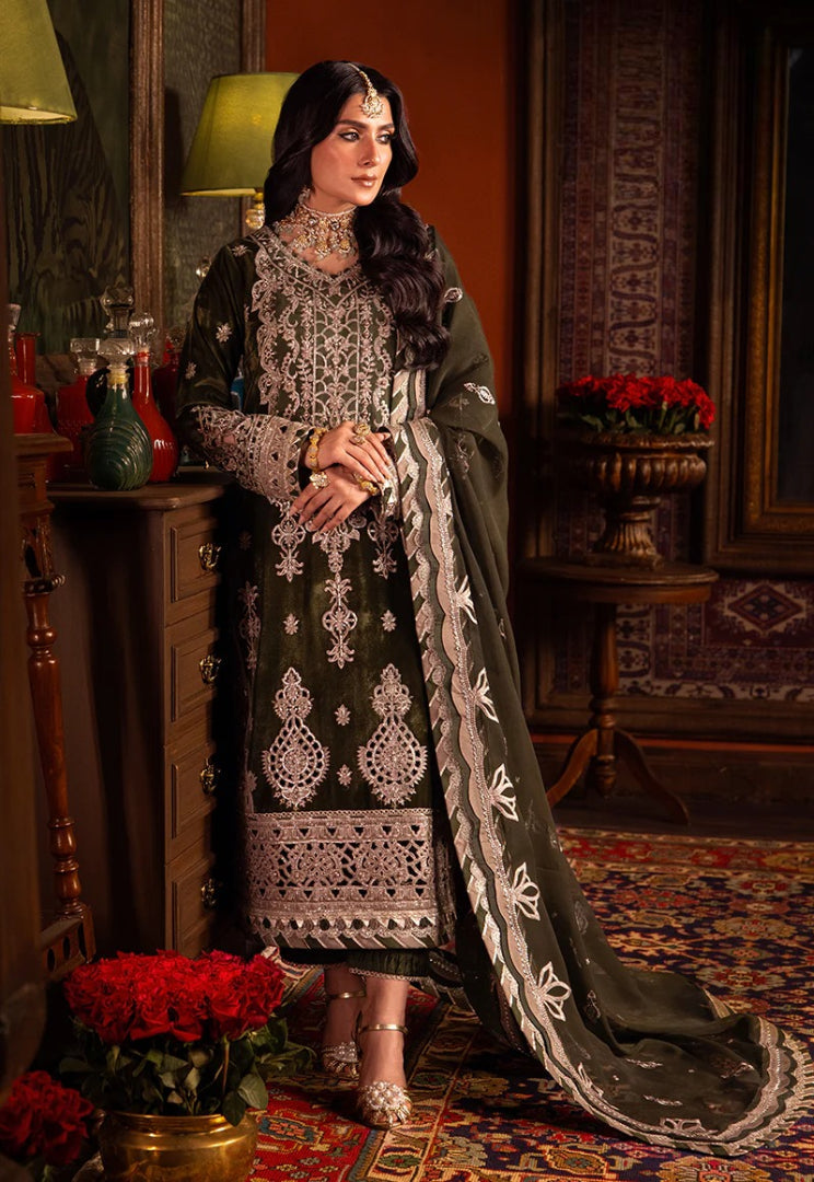 Unstitched Embroidered Lawn 3Pc Suit