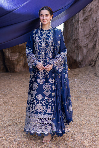 Unstitched Embroidered Lawn 3Pc Suit