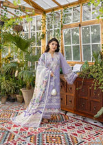 Unstitched Embroidered Lawn 3Pc Suit