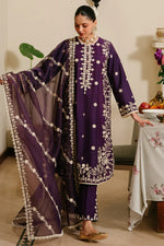 Unstitched Embroidered Lawn 3Pc Suit