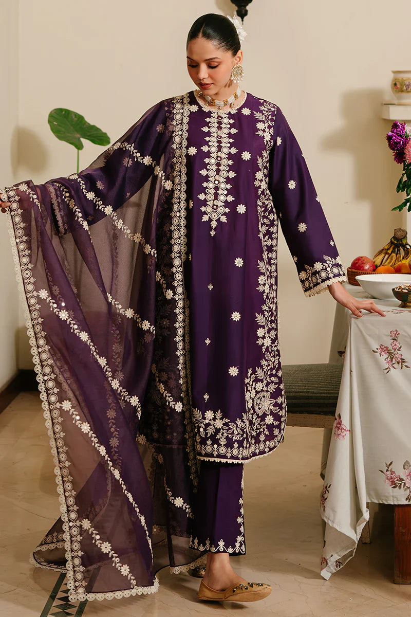 Unstitched Embroidered Lawn 3Pc Suit
