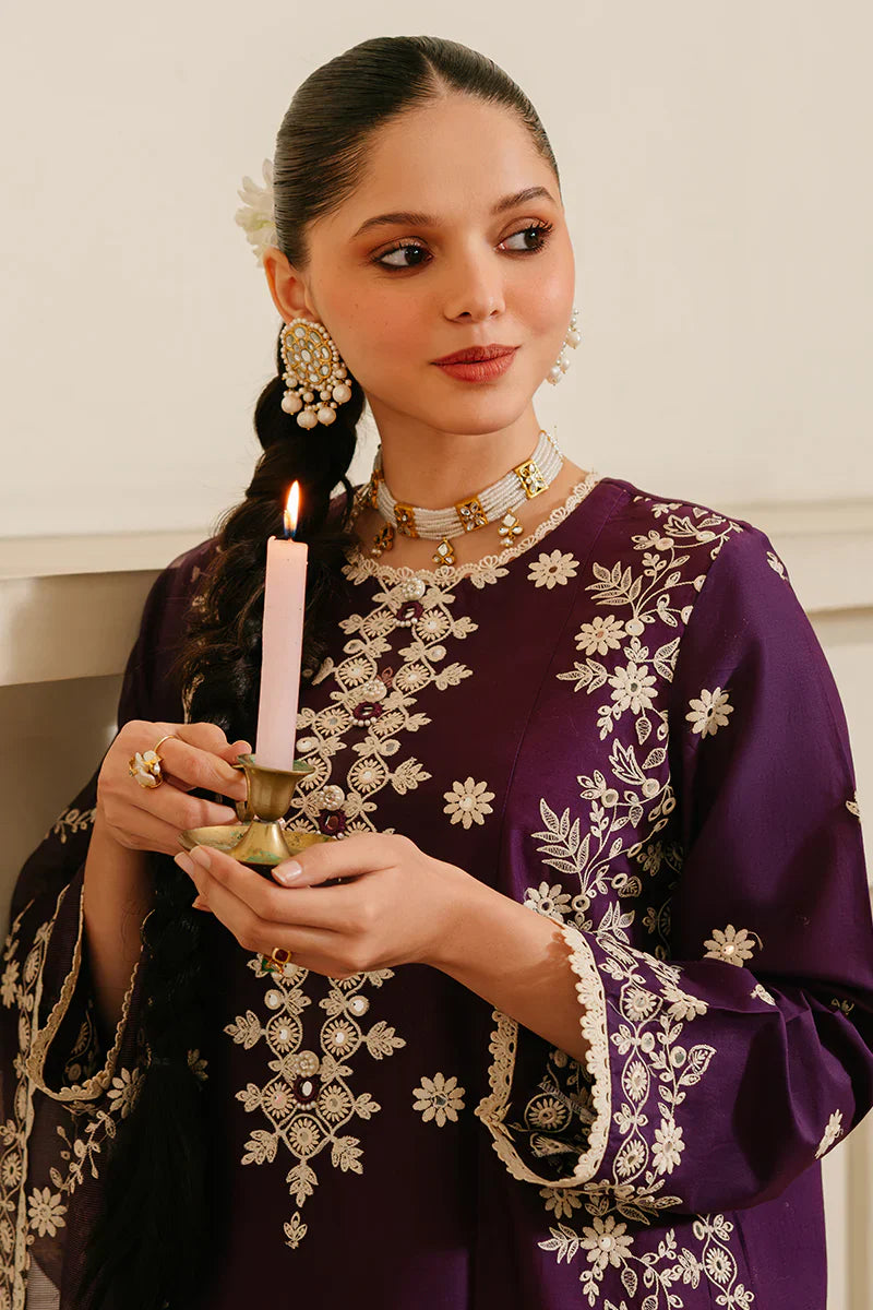 Unstitched Embroidered Lawn 3Pc Suit