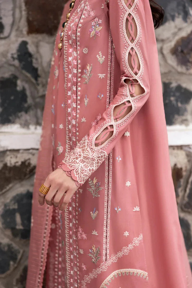 Unstitched Embroidered Lawn 3Pc Suit