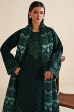 Unstitched Embroidered Lawn 3Pc Suit