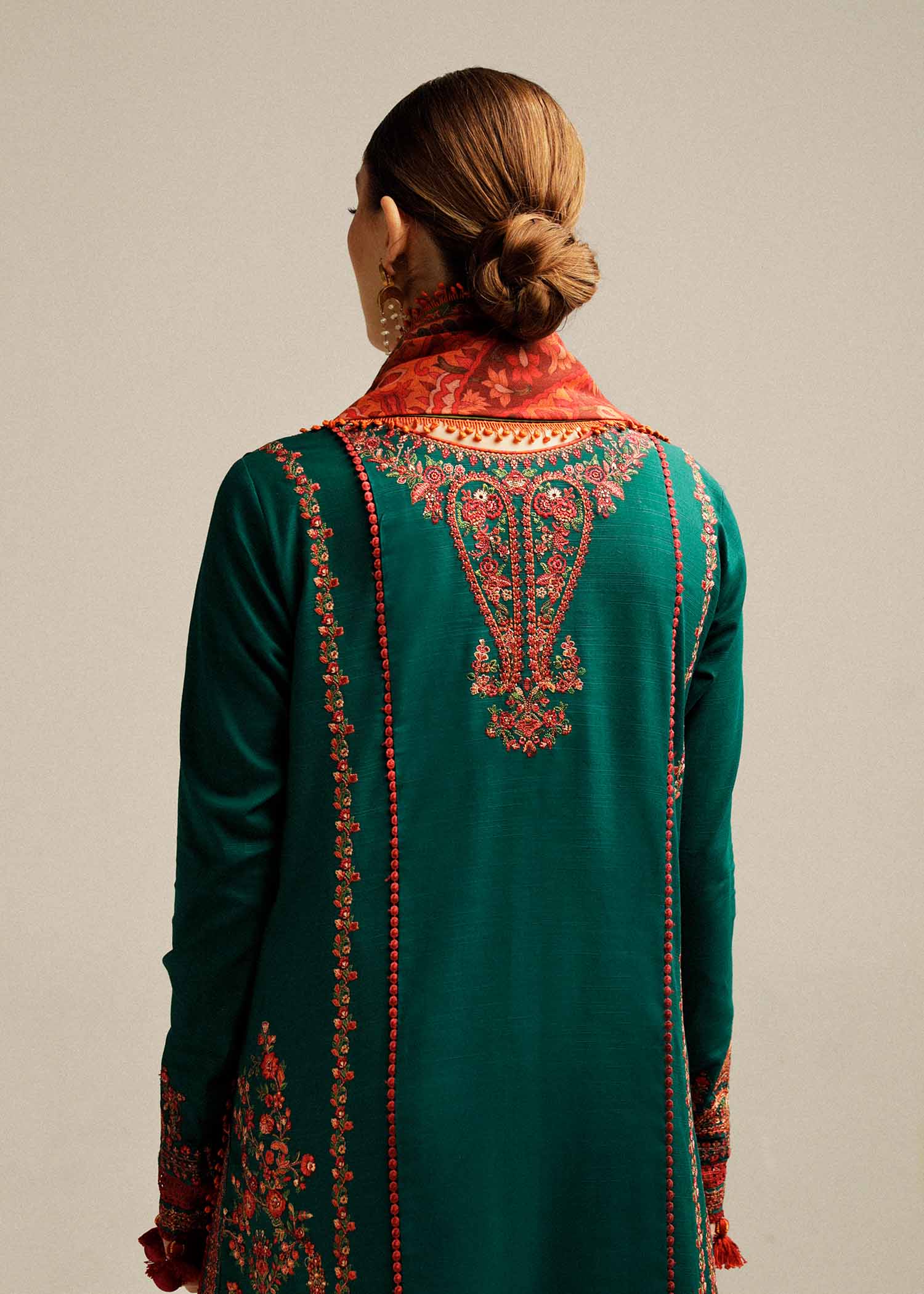 Unstitched Embroidered Lawn 3Pc Suit