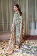 Unstitched Embroidered Lawn 3Pc Suit