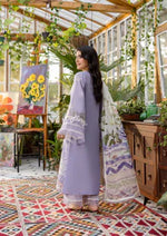 Unstitched Embroidered Lawn 3Pc Suit