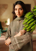 Unstitched Embroidered Lawn 3Pc Suit