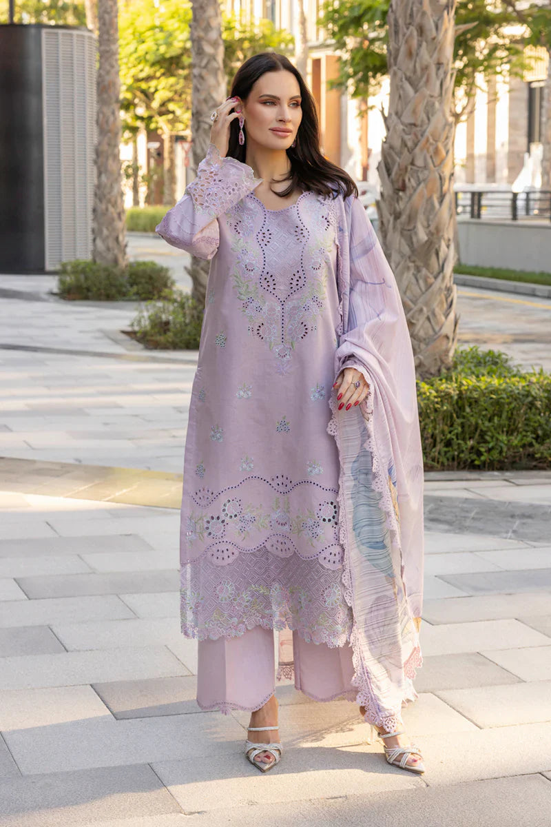 Unstitched Embroidered Lawn 3Pc Suit