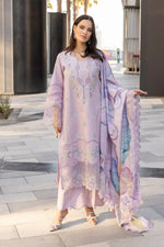 Unstitched Embroidered Lawn 3Pc Suit