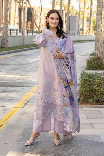 Unstitched Embroidered Lawn 3Pc Suit