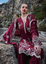 Unstitched Embroidered Lawn 3Pc Suit