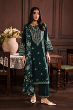 Unstitched Embroidered Lawn 3Pc Suit
