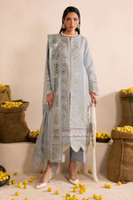 Unstitched Embroidered Lawn 3Pc Suit
