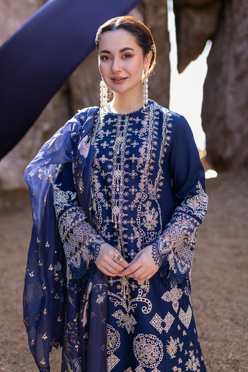 Unstitched Embroidered Lawn 3Pc Suit
