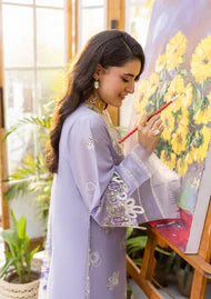 Unstitched Embroidered Lawn 3Pc Suit