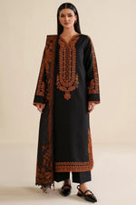 Unstitched Embroidered Lawn 3Pc Suit