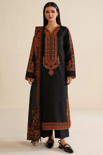 Unstitched Embroidered Lawn 3Pc Suit