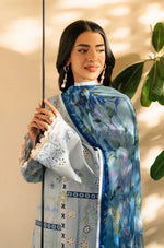 Unstitched Embroidered Lawn 3Pc Suit