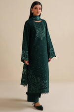 Unstitched Embroidered Lawn 3Pc Suit