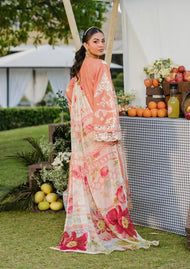 Unstitched Embroidered Lawn 3Pc Suit