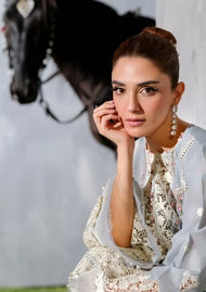 Unstitched Embroidered Lawn 3Pc Suit