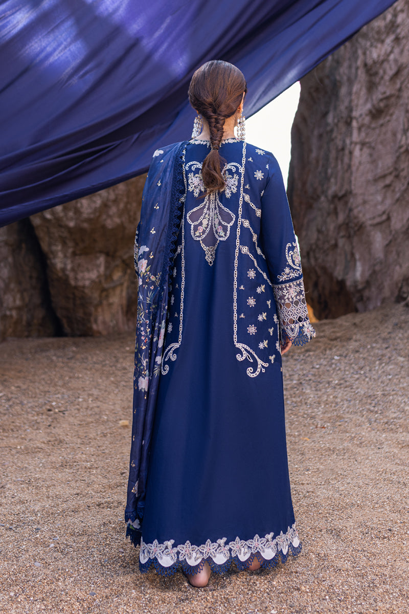 Unstitched Embroidered Lawn 3Pc Suit