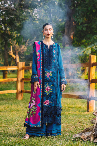 Unstitched Embroidered Lawn 3Pc Suit