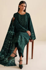 Unstitched Embroidered Lawn 3Pc Suit