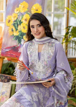 Unstitched Embroidered Lawn 3Pc Suit