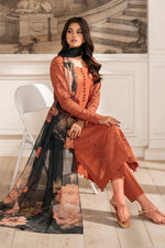 Unstitched Embroidered Lawn 3Pc Suit