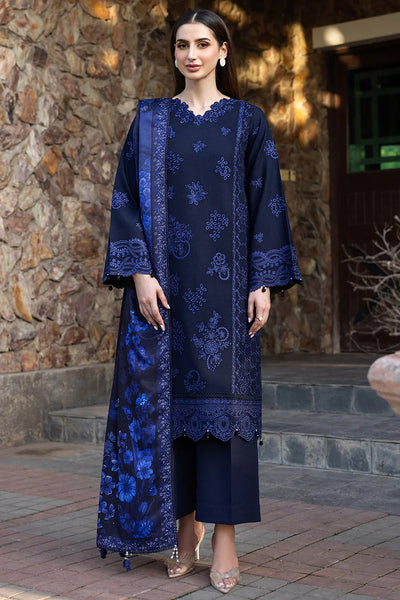 Unstitched Embroidered Lawn 3Pc Suit