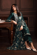 Unstitched Embroidered Lawn 3Pc Suit