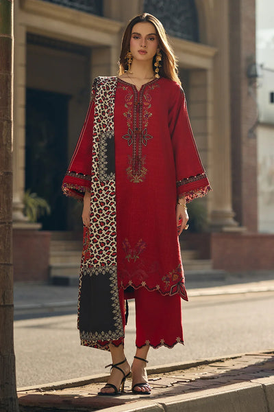 Unstitched Embroidered Lawn 3Pc Suit
