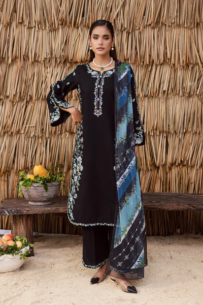 Unstitched Embroidered Lawn 3Pc Suit