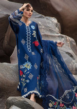 Unstitched Embroidered Lawn 3Pc Suit