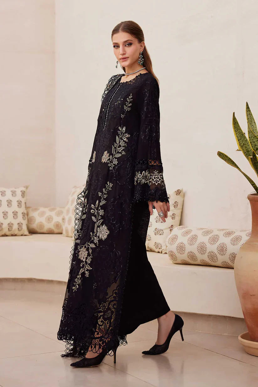 Unstitched Embroidered Lawn 3Pc Suit