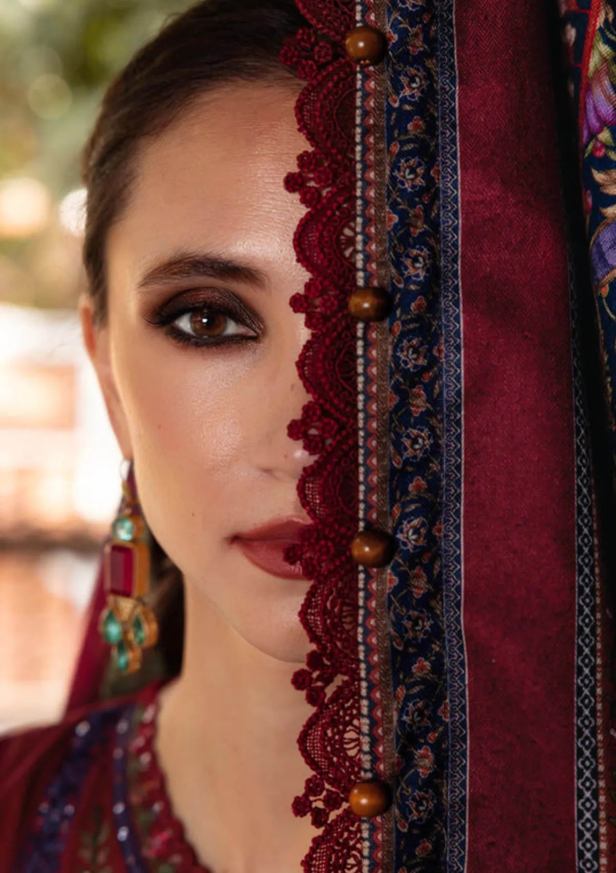 Unstitched Embroidered Lawn 3Pc Suit