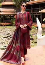Unstitched Embroidered Lawn 3Pc Suit