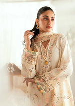 Unstitched Embroidered Lawn 3Pc Suit
