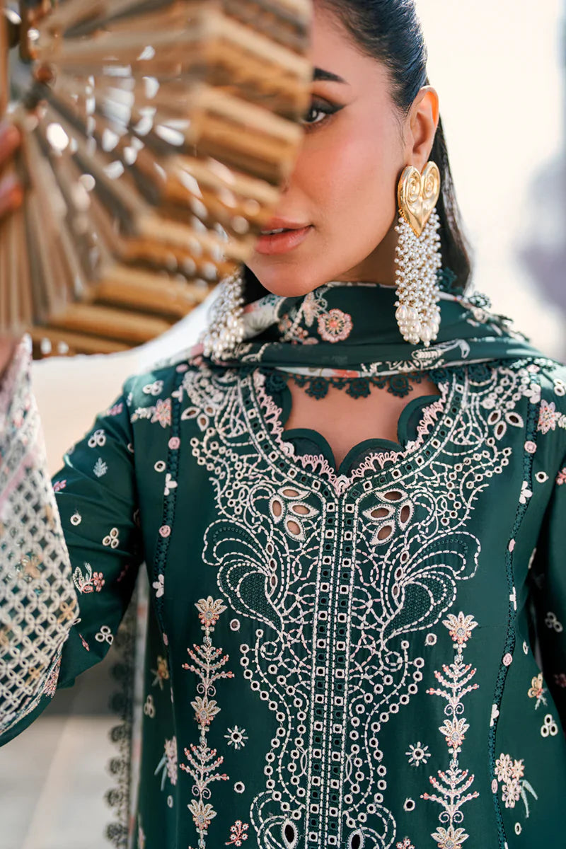 Unstitched Embroidered Lawn 3Pc Suit