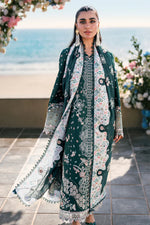 Unstitched Embroidered Lawn 3Pc Suit