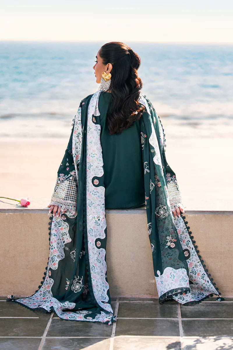 Unstitched Embroidered Lawn 3Pc Suit