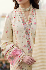 Unstitched Embroidered Lawn 3Pc Suit