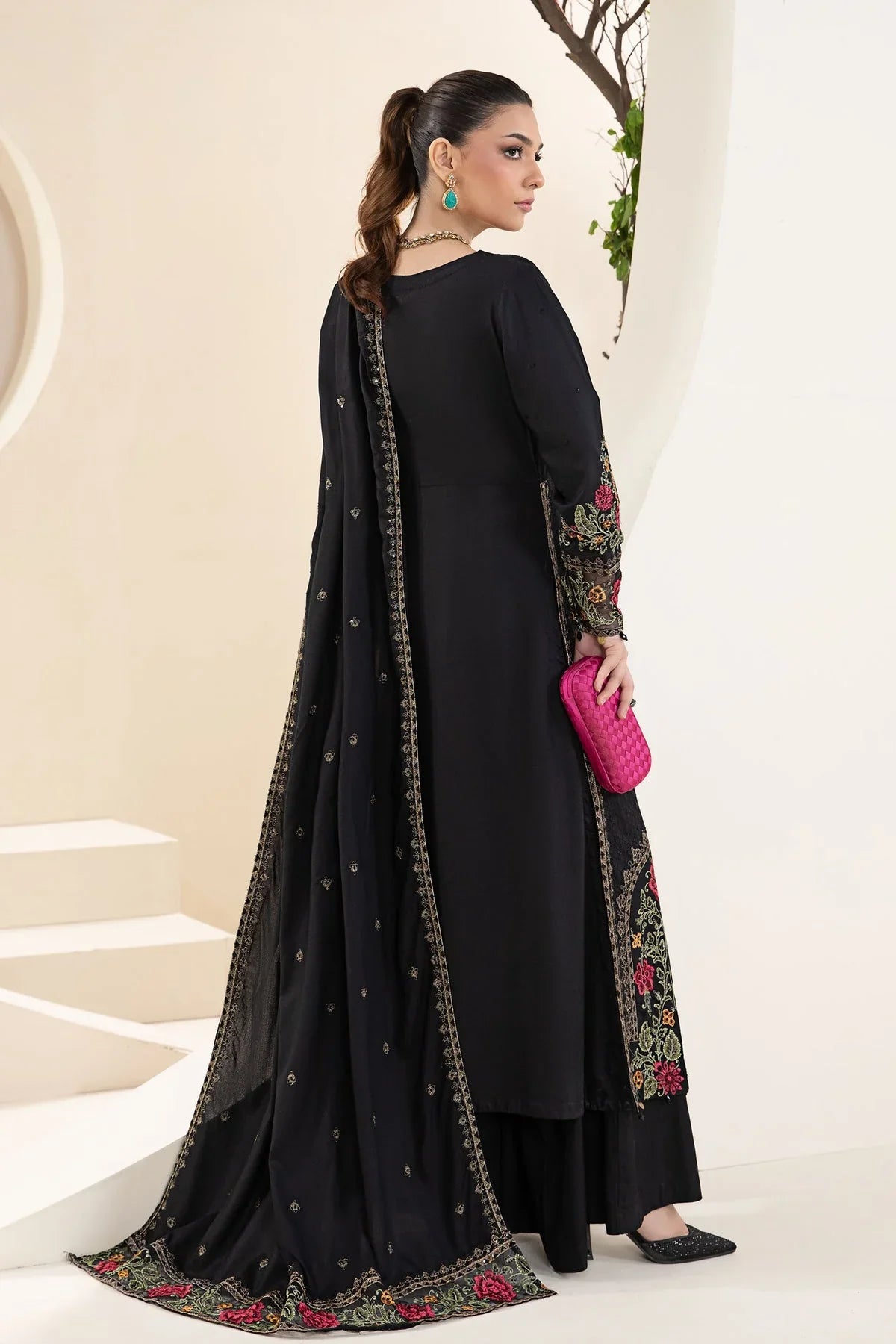 Unstitched Embroidered Lawn 3Pc Suit