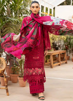 Unstitched Embroidered Lawn 3Pc Suit