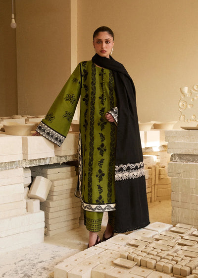 Unstitched Embroidered Lawn 3Pc Suit