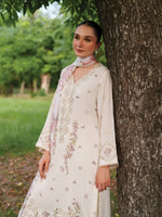 Unstitched Embroidered Lawn 3Pc Suit