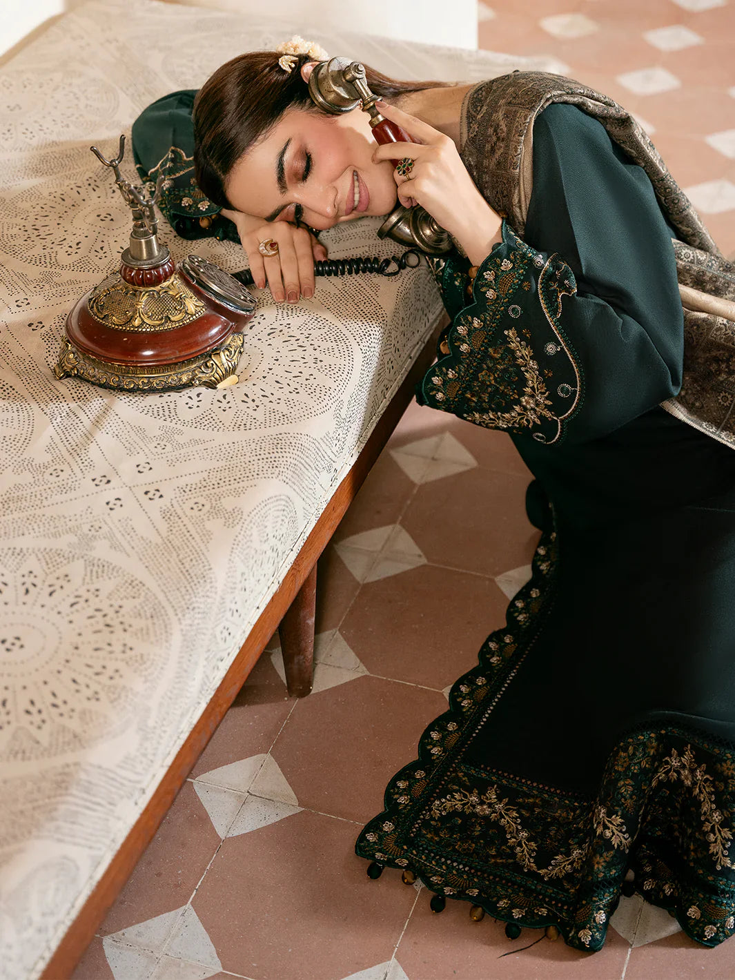 Unstitched Embroidered Lawn 3Pc Suit