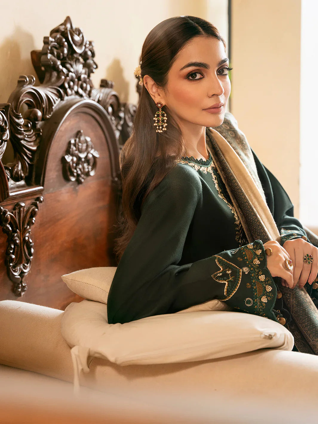 Unstitched Embroidered Lawn 3Pc Suit